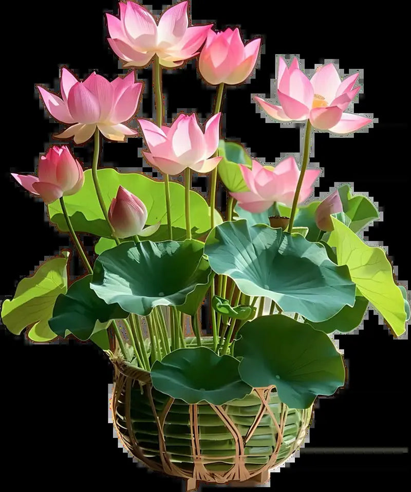 "Beautiful Bowl Lotus Seeds - Year-Round Hydroponic Blooms for Easy Indoor Greenery - Perfect for Living Rooms & Balconies (10 or 20 Seeds)"