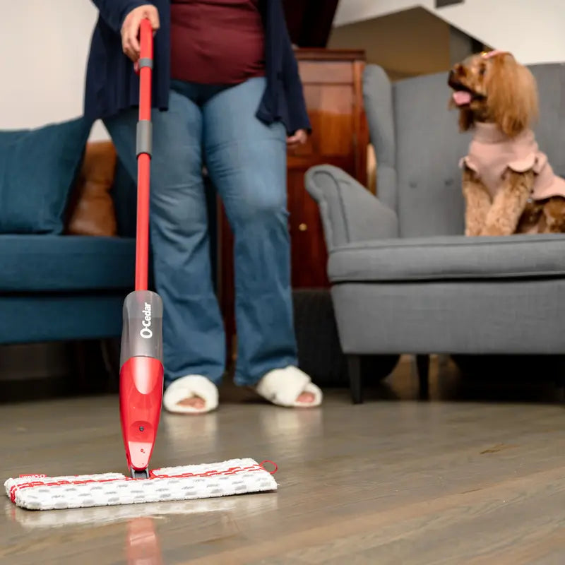 "O-Cedar Promist MAX Spray Mop - Quick & Easy Floor Cleaning with 2 Extra Machine Washable Microfiber Pads!"