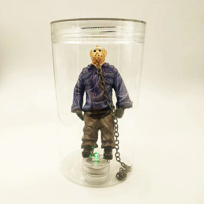 "Jason Voorhees Collector's Water Lamp - Friday the 13th Part 6 Jason Lives Horror Figurine Night Light - Perfect Halloween Souvenir & Home Decor!"