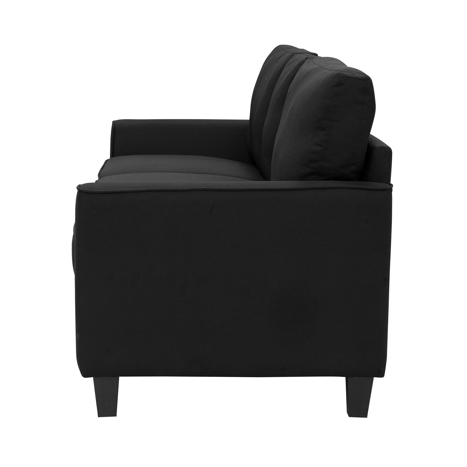 Auden 81" 3 Seat Classic Modern Sofa, Black