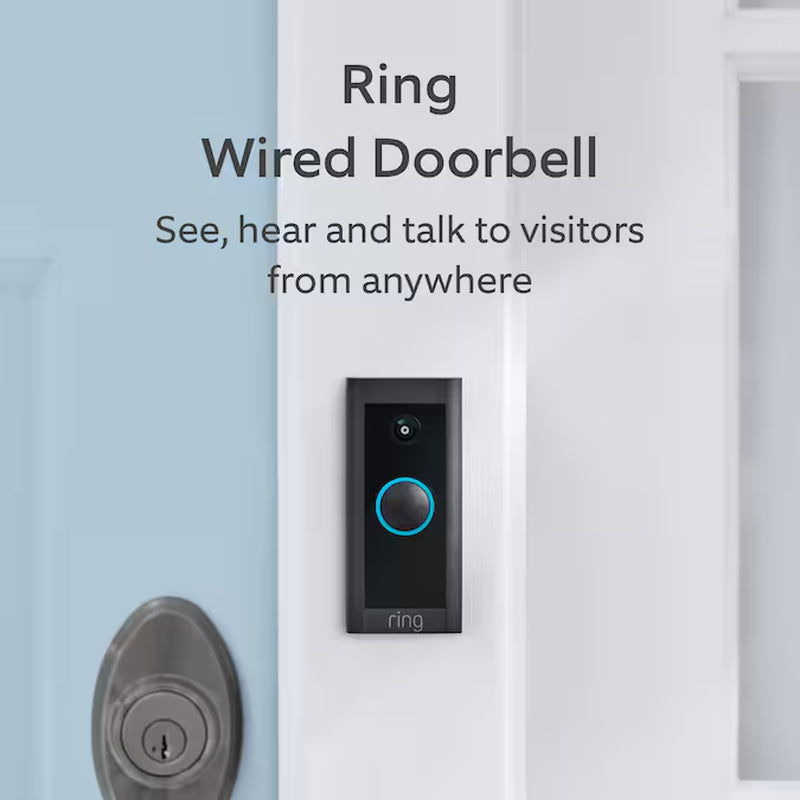 Video Doorbell Wired - Smart Wifi Doorbell Camera with 2-Way Talk, Night Vision and Motion Detection