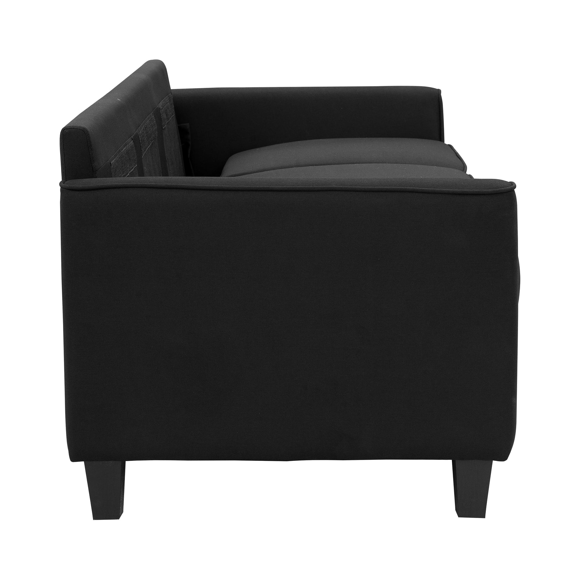 Auden 81" 3 Seat Classic Modern Sofa, Black