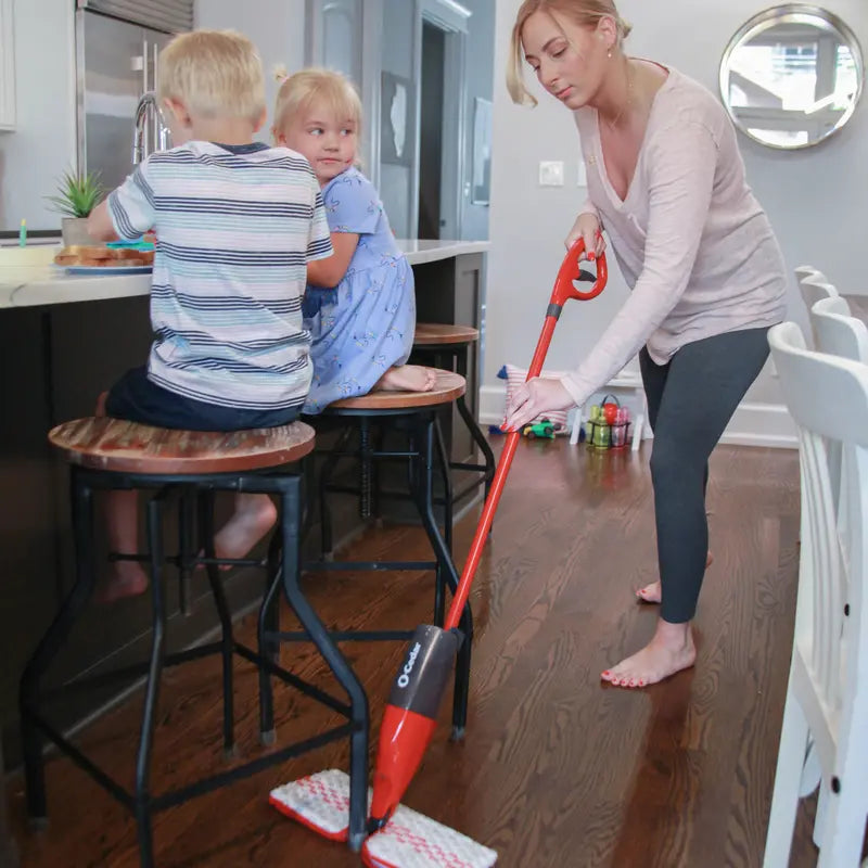 "O-Cedar Promist MAX Spray Mop - Quick & Easy Floor Cleaning with 2 Extra Machine Washable Microfiber Pads!"