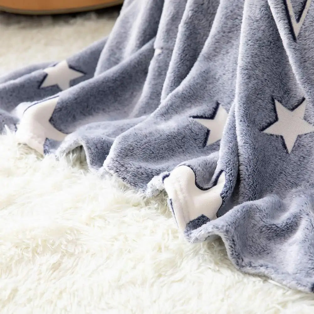 Luminous Throw Blanket Soft Flannel Warm Nap Cover Growing Blanket for Children Bedroom Couch Sofa Office Christmas Gifts #W0