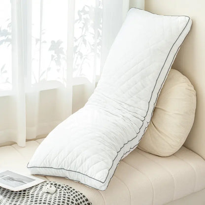 "Ultimate Comfort: Elnido QUEEN Memory Foam Body Pillow - Firm & Fluffy Long Pillow for Restful Sleep!"