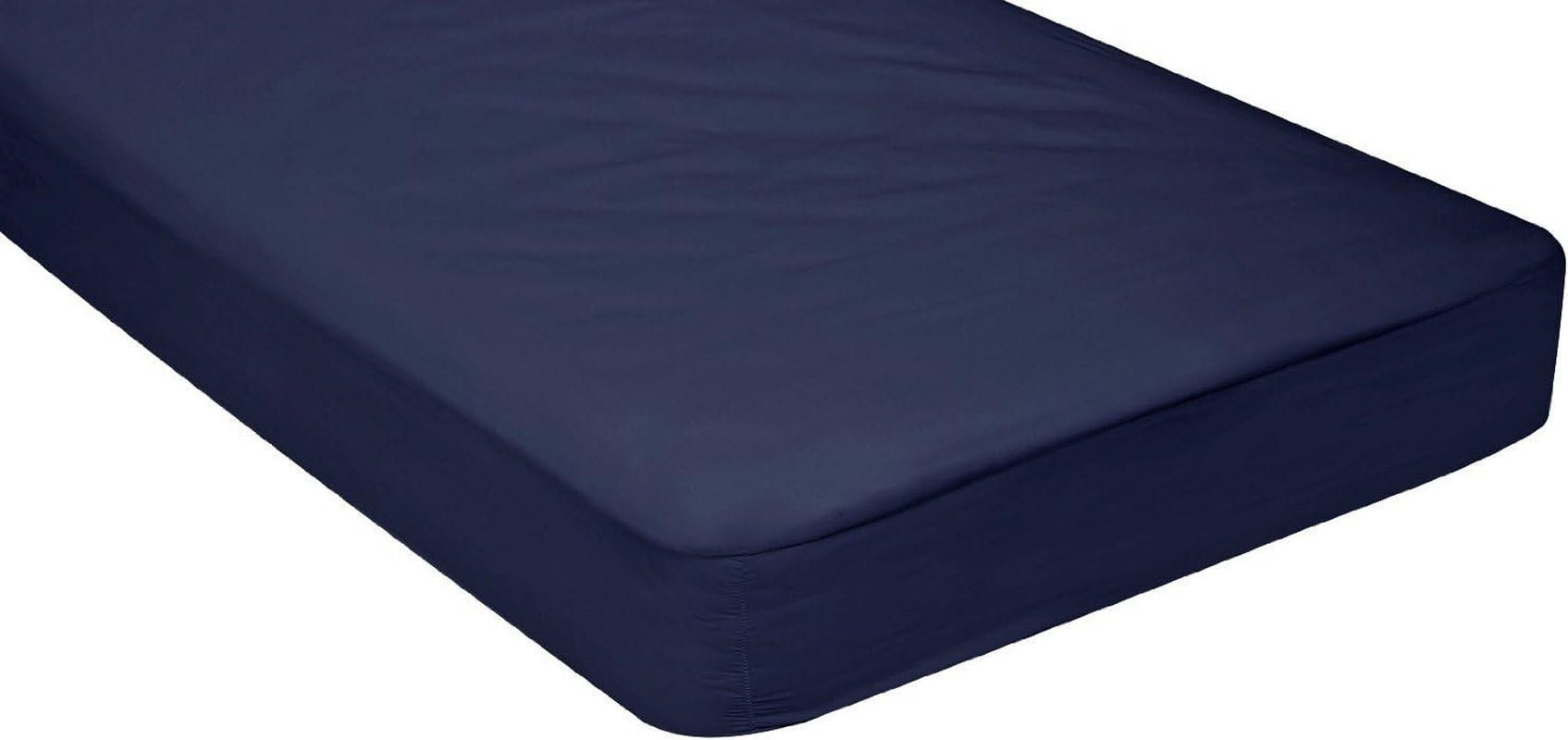 Cot Size 30" X 75" Fitted Sheet, Made of Cotton, Perfect for Camp Bunk Beds/Rvs/Guest Beds Navy