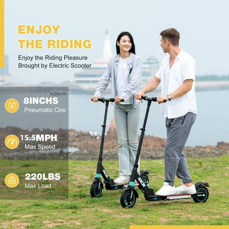 Electric Scooter R13 - 350W Motor,15Mph Top Speed, 8" Tires, Portable Folding Commuting Electric Scooter Adults & Teens