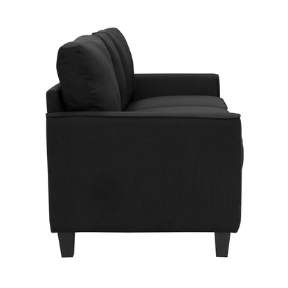 Auden 81" 3 Seat Classic Modern Sofa, Black